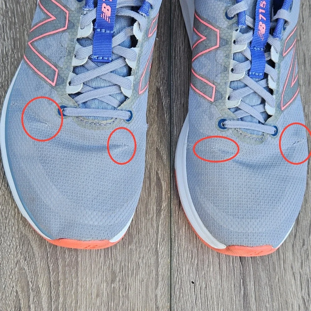 New Balance 715v4 Womens 9 Grey Blue Coral Training Shoes WX715CC4 Low Top